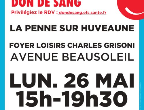 Lundi 26 mai 2025 : don du sang