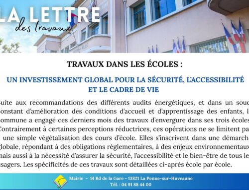 Travaux dans les écoles.