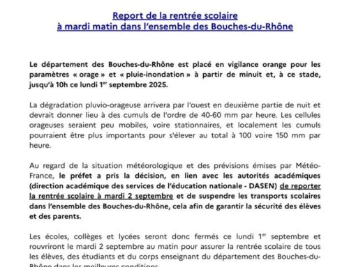 Report de la rentrée