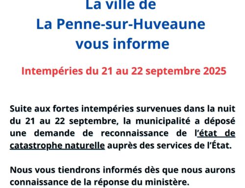 Information : Fortes intempéries